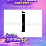 Free Black Letter J Free Font Initial Monogram Free SVG - Instant Download