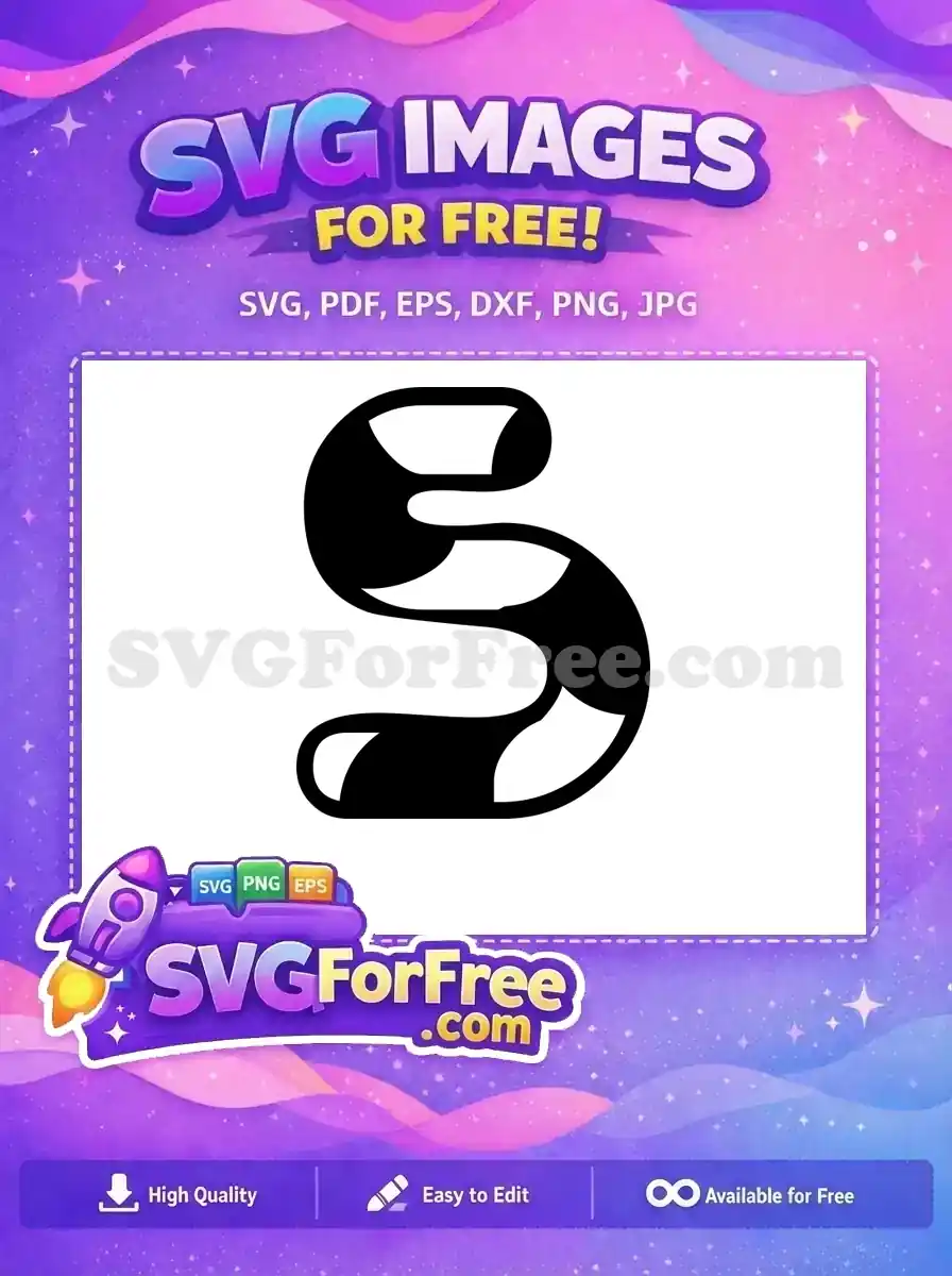 Free Black Letter S Free Modern Font Alphabet Free SVG