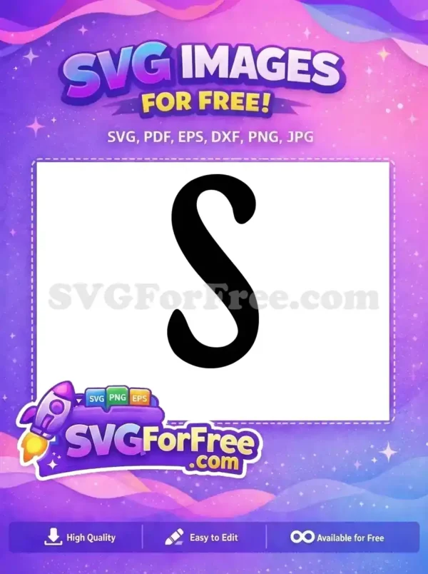 Free Uppercase Letter S Free Bold Font Free SVG