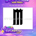 Free Black Letter Free Initial M Font Free SVG - Instant Download