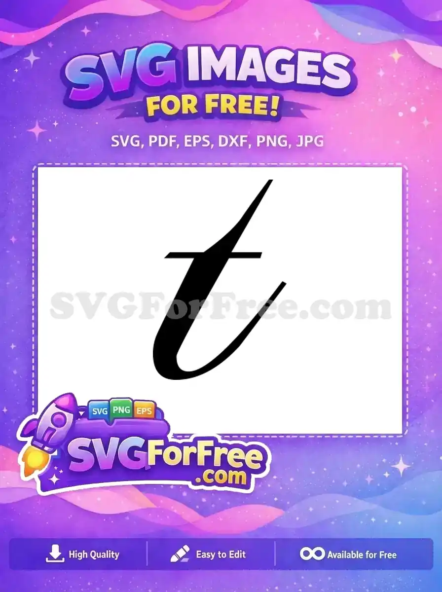 Free Black Letter T Free Calligraphy Initial Fonts Free SVG 3