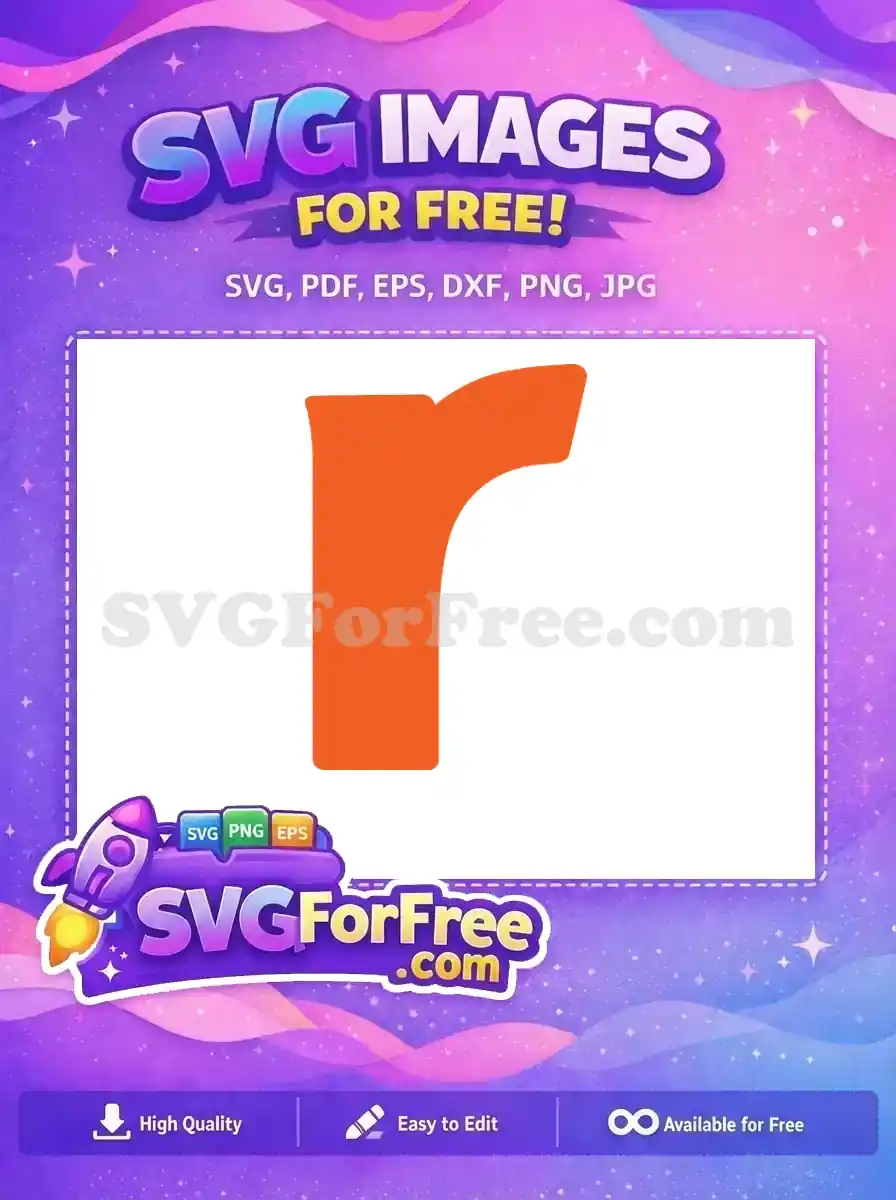 Free Orange Letter R Free Alphabet Font Free SVG