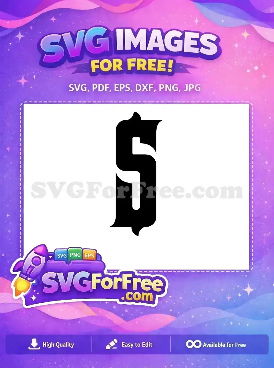 Free Black Letter S Free Initial Monogram Fonts Free SVG 4
