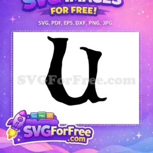 Free Black Letter U Free Initial Alphabet Font Free SVG