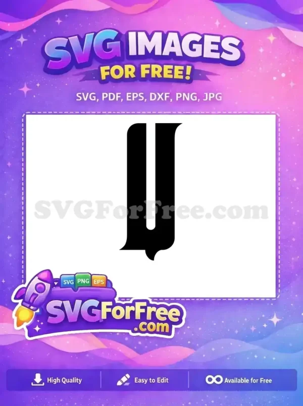 Free Letter U Free Bold Font Alphabet Free SVG 1