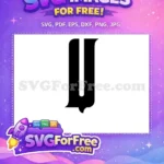 Free Black Letter U Free Alphabet Initial Fonts Free SVG 2 - Instant Download