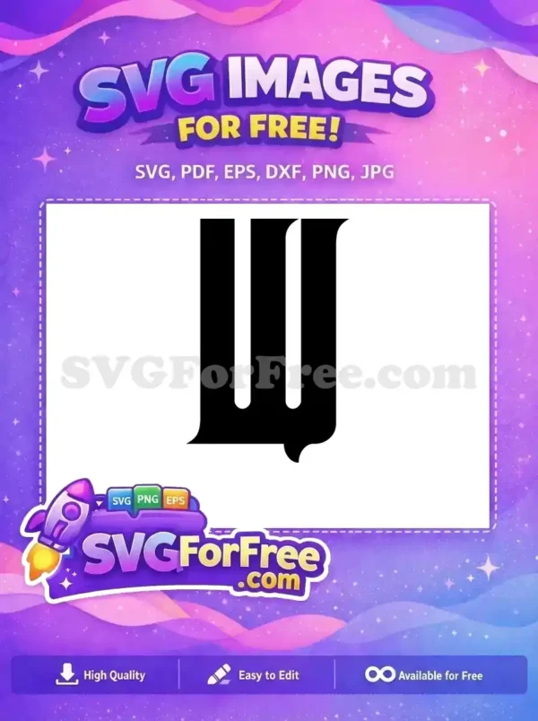 Free Black Letter U Free Initial Simple Fonts Free SVG