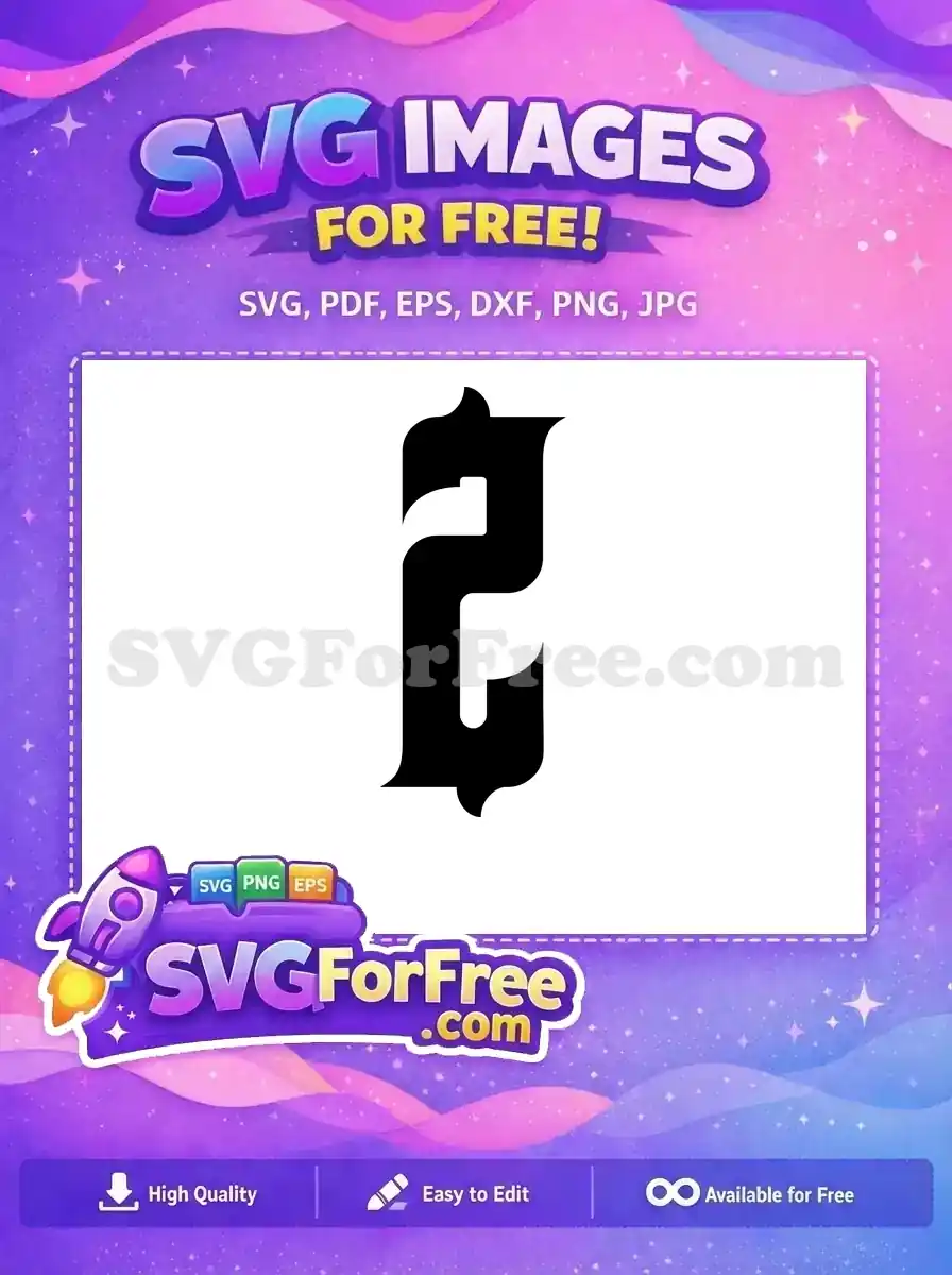 Free Number One Free Black Font Lettering Free SVG
