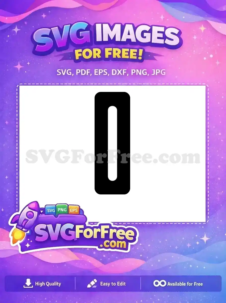 Free Number One Free Simple Fonts Character Free SVG