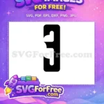Free Number One Free Bold Font Alphabet Free SVG - Instant Download