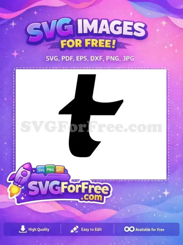 Free Letter T Free Black Bold Fonts Free SVG