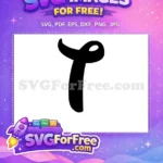 Free Black Letter T Free Bold Font Alphabet Free SVG 2 - Instant Download