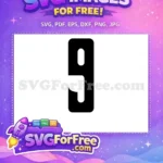 Free Number One Free Bold Fonts Number Free SVG 5 - Instant Download