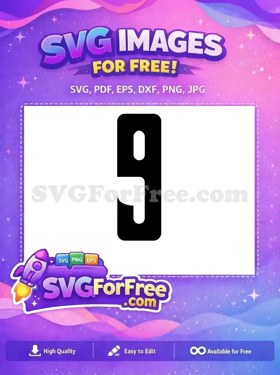 Free Number One Free Bold Fonts Number Free SVG 5