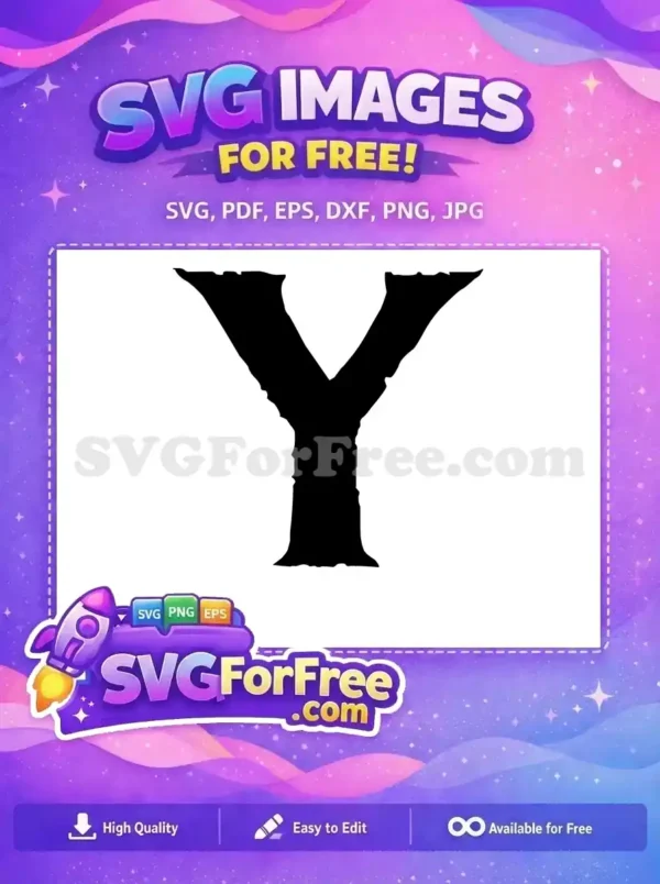 Free Distressed Font Free Letter Y Alphabet Free SVG