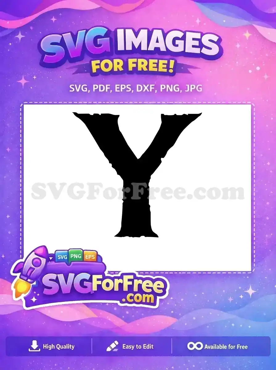 Free Distressed Font Free Letter Y Alphabet Free SVG