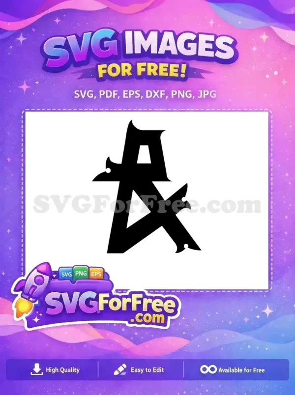 Free Initial A Free Letter Font Alphabet Free SVG