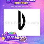 Free Letter D Free Black Font Alphabet Free SVG 3 - Instant Download