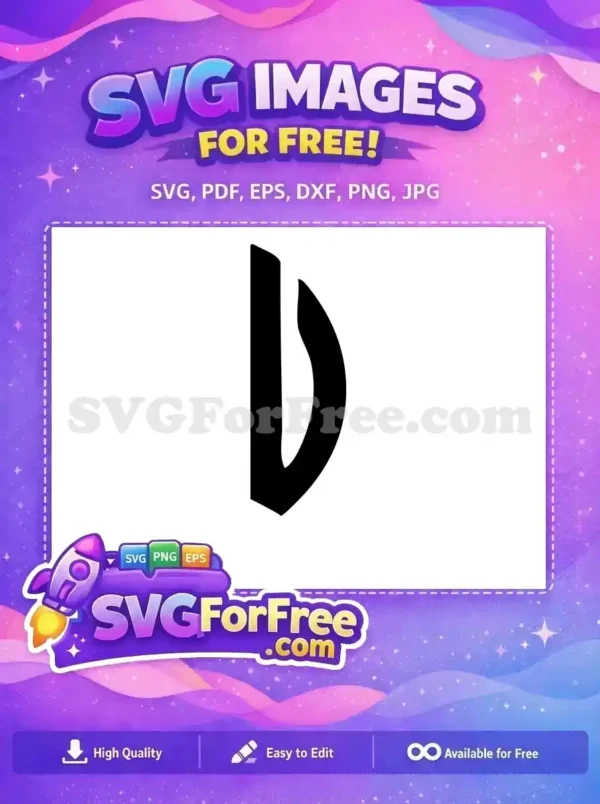 Free Letter D Free Black Font Alphabet Free SVG 3