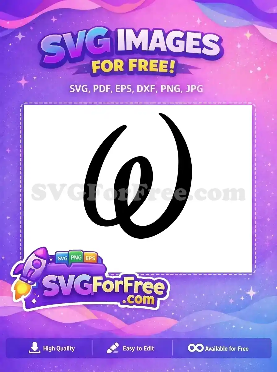 Free Black Letter W Font Free Monogram Initial Free SVG