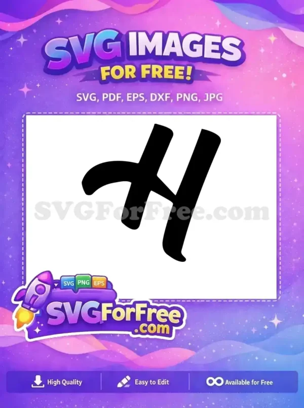 Free Black Letter H Free Bold Font Alphabet Free SVG 2 Free Black Letter H Free Bold Font Alphabet Free SVG 2