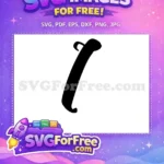 Free Black Font Free Letter 1 Fonts Free SVG - Instant Download