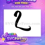 Free Black Bold Number 1 Free Font Typeface Free SVG - Instant Download