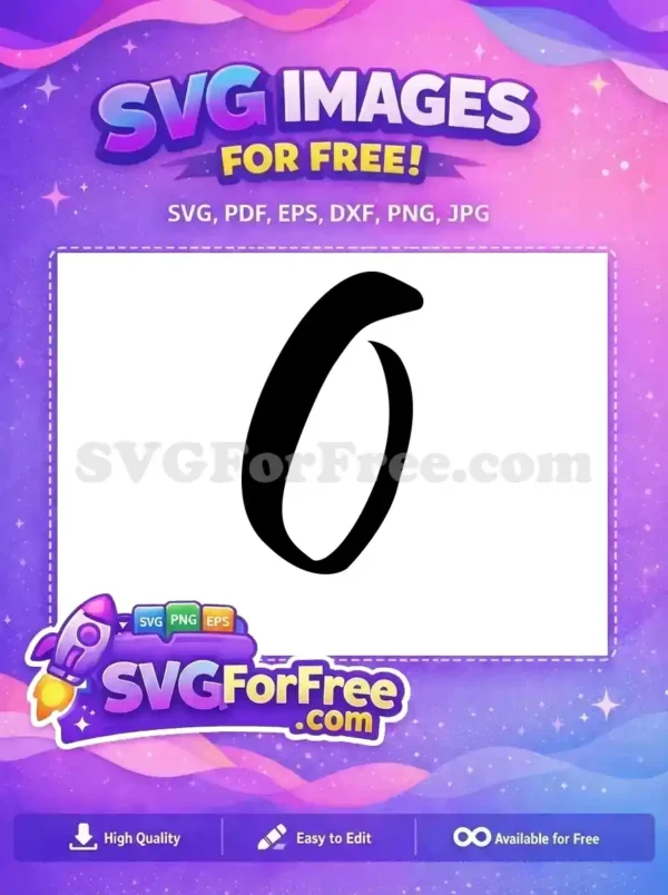 Free Number Zero Free Bold Font Numerical Free SVG