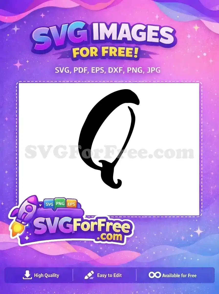 Free Letter Q Design Free Initial Monogram Free SVG