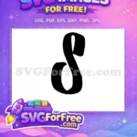 Free Black Letter S Free Initial Monogram Fonts Free SVG 6 - Instant Download