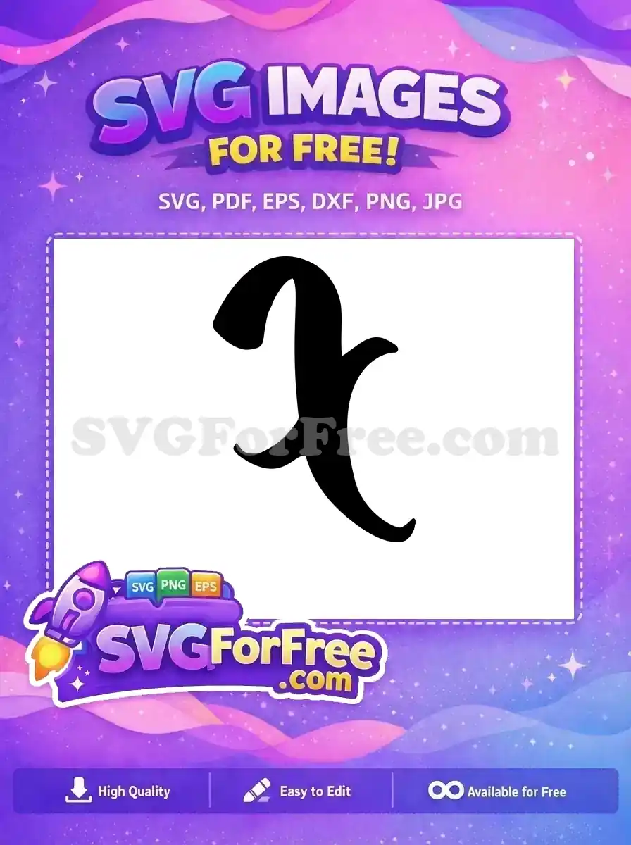 Free Lettering Calligraphy Free Initial Letter 1 Free SVG