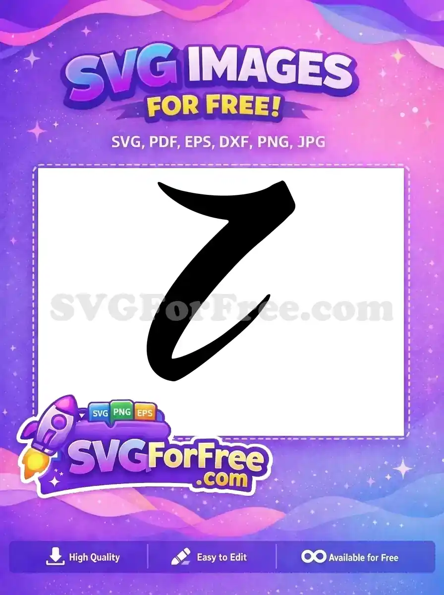 Free Letter Z Free Black Calligraphy Fonts Free SVG 2