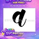 Free Black Letter d Free Fonts Alphabet Free SVG - Instant Download