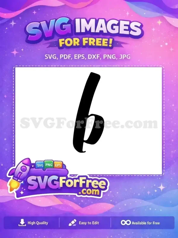 Free Black Letter B Free Bold Font Alphabet Free SVG 2