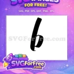 Free Letter B Font Free Black Bold Initial Free SVG - Instant Download
