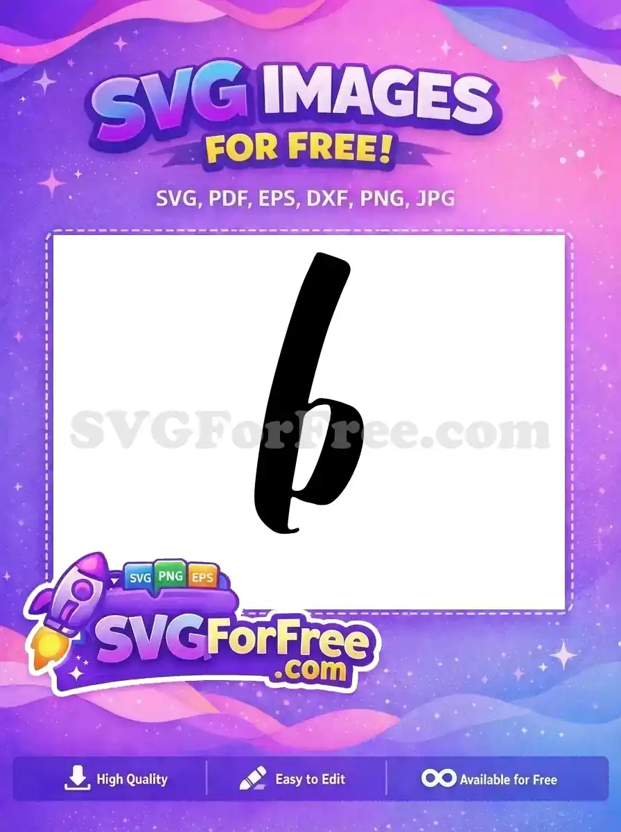 Free Letter B Font Free Black Bold Initial Free SVG