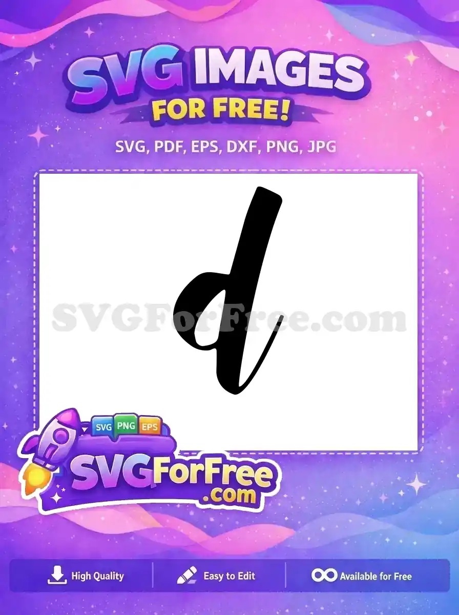 Free Black Letter D Free Font Simple Initial Free SVG