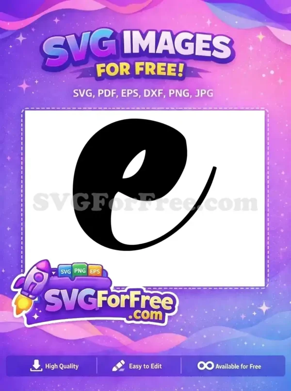 Free Black Letter E Free Simple Font Alphabet Free SVG Free Black Letter E Free Simple Font Alphabet Free SVG