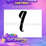 Free Bold Font Free Letter Initial Q Free SVG - Instant Download