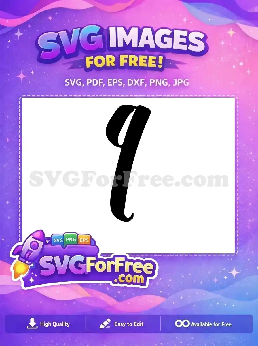 Free Black Letter Q Free Bold Font Alphabet Free SVG 3