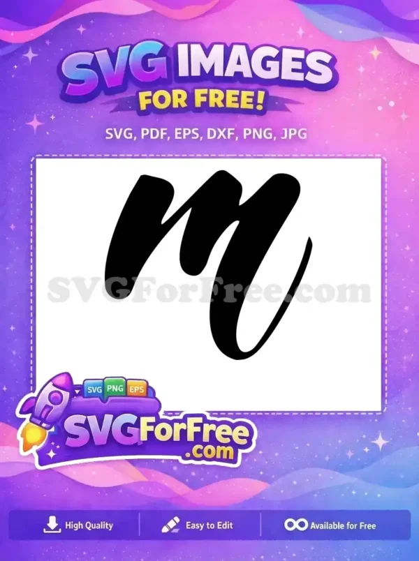 Free Letter M Free Bold Font Alphabet Free SVG Free Letter M Free Bold Font Alphabet Free SVG