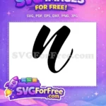 Free Black Bold Letter Free Initial Letter Font Free SVG - Instant Download