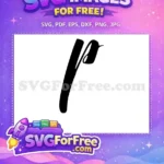 Free Black Letter P Free Bold Fonts Alphabet Free SVG - Instant Download