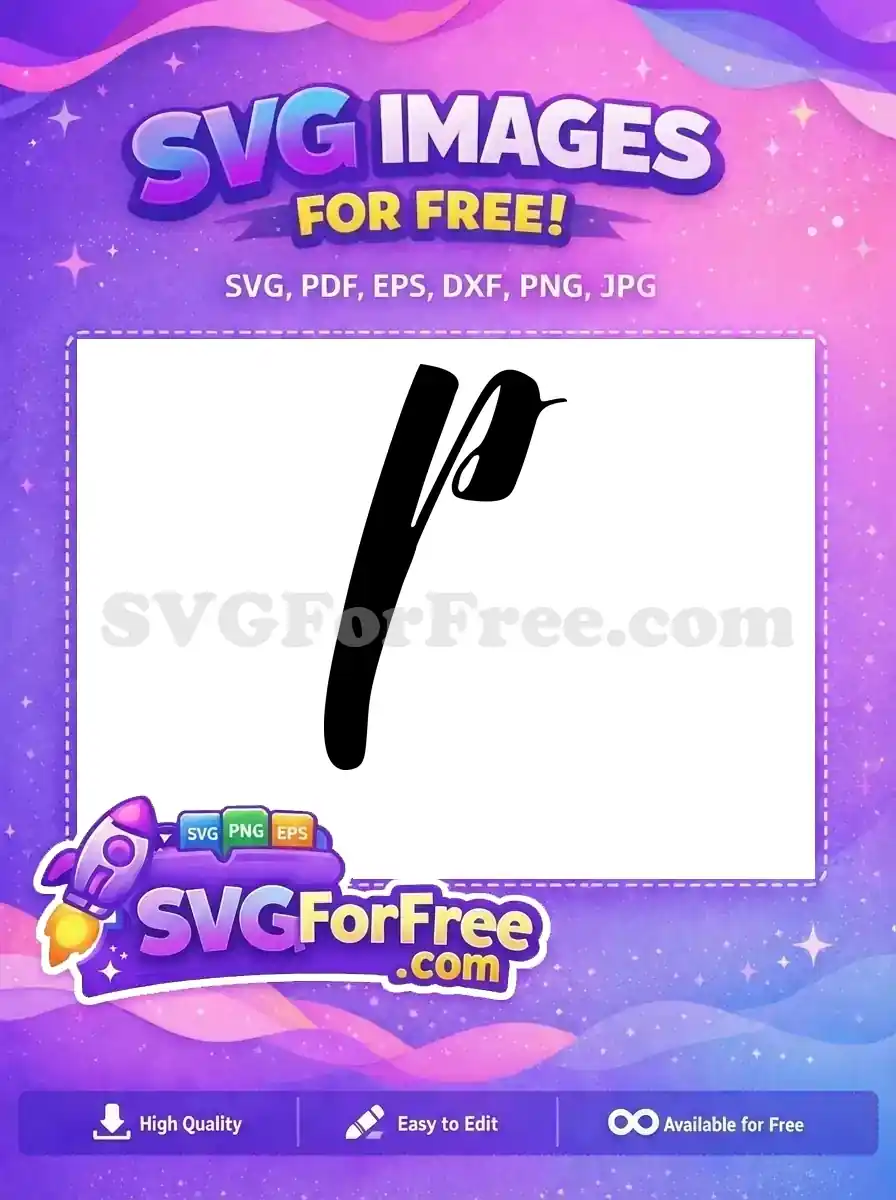 Free Black Letter P Free Bold Fonts Alphabet Free SVG