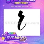 Free Arabic Letter Free Initial Calligraphy Fonts Free SVG - Instant Download