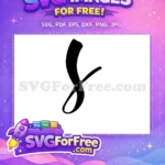 Free Letter S Bold Free Calligraphy Initial Alphabet Free SVG - Instant Download
