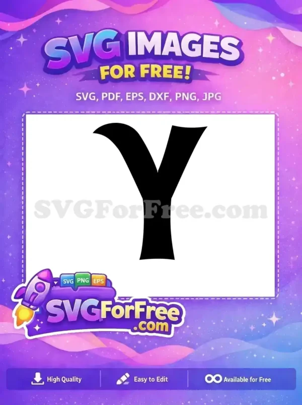 Free Black Letter Y Free Alphabet Initial Calligraphy Free SVG
