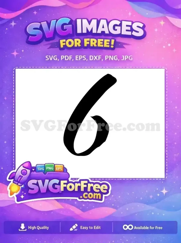 Free Black Bold Number Free Six Fonts Free SVG Free Black Bold Number Free Six Fonts Free SVG