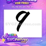 Free Black Bold Font Free Letter One Fonts Free SVG - Instant Download