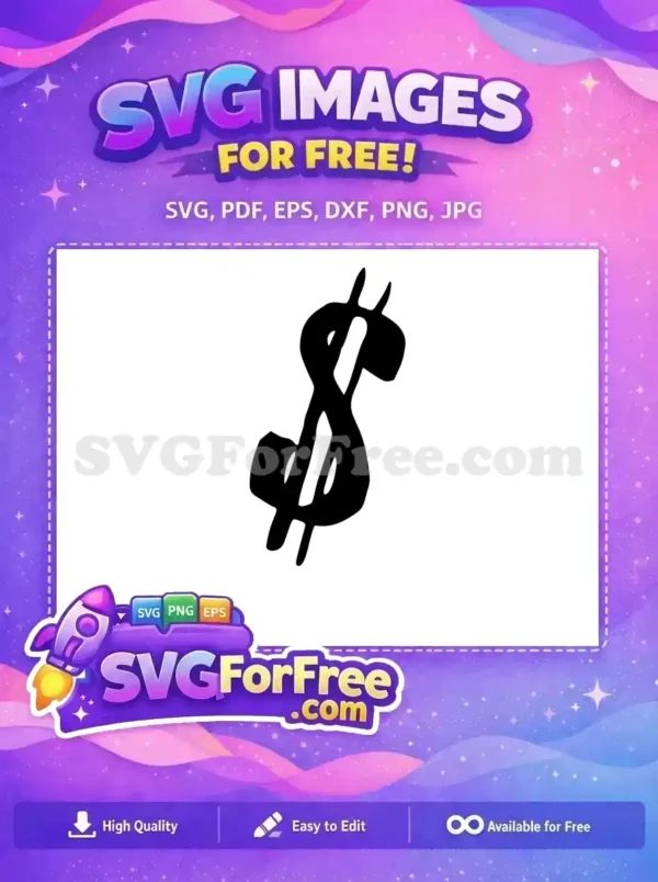 Free Dollar Sign Free Fonts Money Finance Free SVG